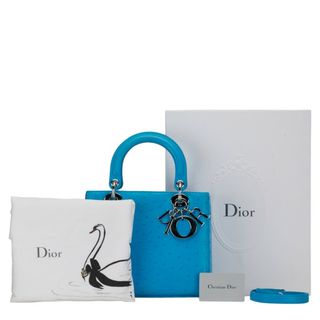 ディオール(Dior)のディオール レディディオール ハンドバッグ ショルダーバッグ 2WAY オーストリッチ レディース Dior 【214-52528】(ハンドバッグ)