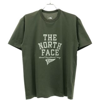 THE NORTH FACE - THE NORTH FACE ザノースフェイス S/S Free Run Basic Crew ショートスリーブフリーランベーシッククルーTシャツ NT12293 カーキ S