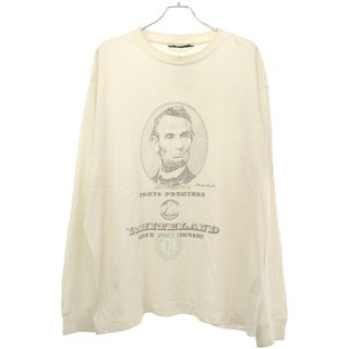 WHITELAND ホワイトランド 24SS ABRAHAM LONGSLEEVE TEE グラフィックプリントロングスリーブカットソー 24146TS-WL ホワイト F(Tシャツ/カットソー(七分/長袖))