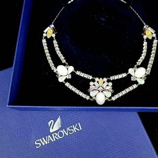 SWAROVSKI - ☆極美品☆スワロフスキー ネックレス カラーストーン オーロラ フラワー