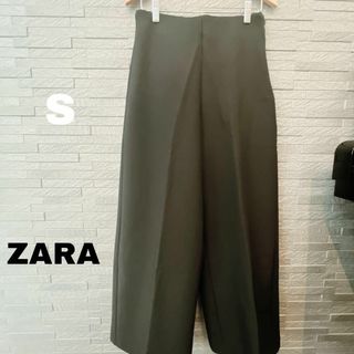 ザラ(ZARA)のザラ ZARA バギーパンツ ワイドパンツ ボトムス　ブラック　S ウエストゴム(バギーパンツ)