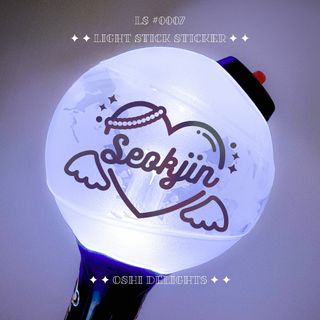 ボウダンショウネンダン(防弾少年団(BTS))のBTS JIN ジン ソクジン ペンライト アミボム ステッカー 天使(アイドルグッズ)