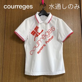 クレージュ(Courreges)のクレージュ courreges　半袖 ポロシャツL 美品 レディースゴルフウェア(ウエア)