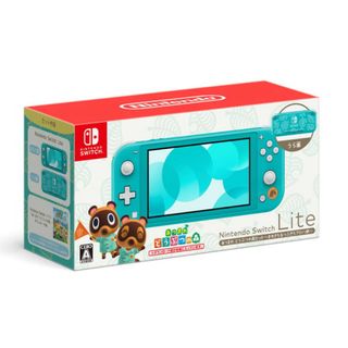 ニンテンドースイッチ(Nintendo Switch)のスイッチ ライト switch lite あつまれどうぶつの森 ターコイズ 本体(携帯用ゲーム機本体)