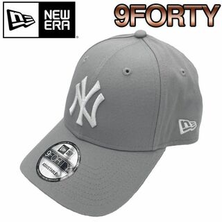 ニューエラー(NEW ERA)のニューエラ 帽子 キャップ 9FORTY ヤンキース new era グレーx白(キャップ)