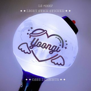 ボウダンショウネンダン(防弾少年団(BTS))のBTS SUGA シュガ ユンギ ペンライト アミボム ステッカー 天使(アイドルグッズ)