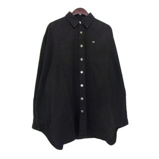 ラフシモンズ(RAF SIMONS)のラフシモンズ RAF SIMONS ■ 21AW 【 OVER SIZE DENIM SHIRTS 】 バック ロゴ パッチ オーバー サイズ デニム シャツ　n5877(Gジャン/デニムジャケット)