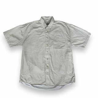 ヴィンテージ(VINTAGE)の90s ヴィンテージ 総柄 シャツ オックスフォードシャツ 半袖 幾何学模様(Tシャツ/カットソー(半袖/袖なし))