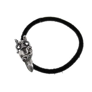 クロムハーツ(Chrome Hearts)のクロムハーツ CHROME HEARTS ■ 【 HAIRBAND DAGGER HEART 】 ダガーハート コンチョ ヘアゴム ブレスレット　n5913(ブレスレット)