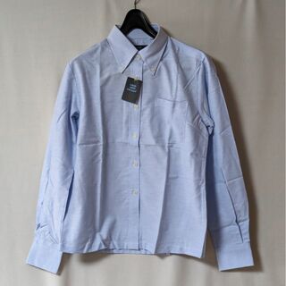 【新品】オックッスフォードボタンダウンシャツ　ライトブルー F(シャツ)