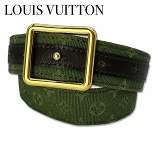 ルイヴィトン(LOUIS VUITTON)のルイヴィトン M6823W モノグラム サンチュール ゴールド ベルト カーキ(ベルト)