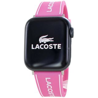 ラコステ(LACOSTE)のラコステ アップルウォッチ バンド レディース シリコン ラバー ピンク(腕時計)