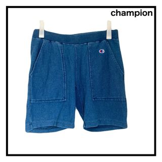 チャンピオン(Champion)のチャンピオン　デニムハーフパンツ　ジャージ　コットン　リバースウィーブ　メンズ(その他)