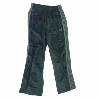 ニードルス(Needles)のNeedles ニードルス Narrow Track Pants Velour ベロア ナロー トラック パンツ グリーン系 S【中古】(その他)