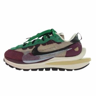 NIKE - NIKE ナイキ スニーカー DD3035-200 × sacai サカイ Vapor Waffle ヴェイパー ワッフル ストリング グリーン スニーカー パープル系 26.5cm【中古】