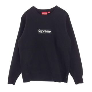 シュプリーム(Supreme)のSupreme シュプリーム スウェット 18AW  Box Logo Crewneck Sweatshirt ボックスロゴ プルオーバー クルーネック スウェット ブラック ブラック系 S【中古】(スウェット)