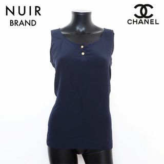 シャネル(CHANEL)のシャネル CHANEL シルク 金ボタン ブラウス Size:34 半袖シャツ(シャツ/ブラウス(半袖/袖なし))