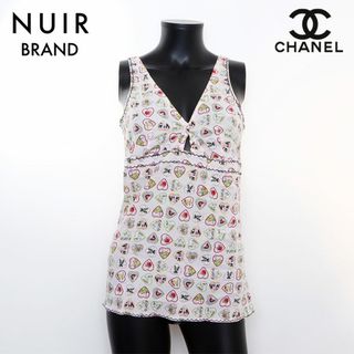 シャネル(CHANEL)のシャネル CHANEL 総柄 ノースリーブ ビスチェ 42(ベスト/ジレ)