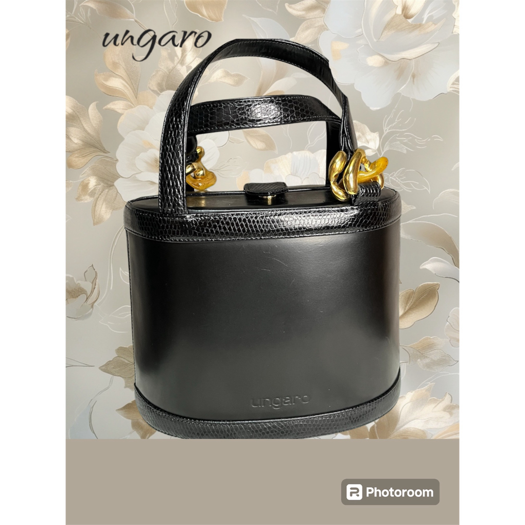 emanuel ungaro - ウンガロ UNGARO バニティバッグ ハンドバッグ emanuel ungaro - ウンガロ UNGARO バニティバッグ ハンドバッグ