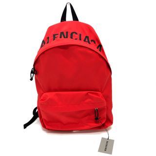 Balenciaga - バレンシアガ BALENCIAGA ロゴ 507460 カバン バックパック リュック バック リュックサック ナイロン レッド 新品同様