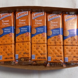 アメリカ人気お菓子Lanceトーストチーズ&ピーナッツバターサンド 10袋(菓子/デザート)