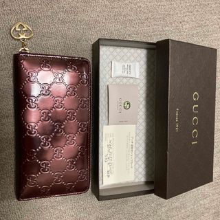 Gucci - GUCCI  エナメル　長財布　