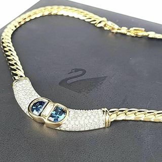 スワロフスキー(SWAROVSKI)の◇【ほぼ新品】スワロフスキー ゴールド エメラルド ネックレス(ネックレス)