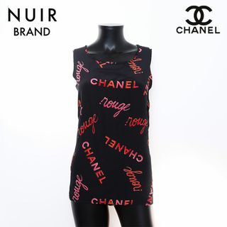 シャネル(CHANEL)のシャネル CHANEL 総柄 シルク ノースリーブ サイズ:36 半袖シャツ(シャツ/ブラウス(半袖/袖なし))