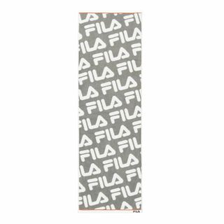 【色: グレー】FILA 総柄 スポーツタオル タオル Agフレッシュ 抗菌防臭(その他)