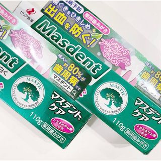 ゼリア新薬 - 新品 2本 薬用歯磨き Masdent マスデントケア 110g×2個セット