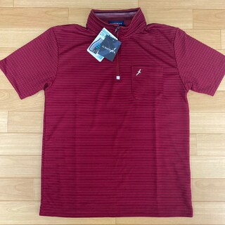 アルバトロス(ALBATROS)のL　アルバトロス　新品　半袖ポロシャツ　メンズ　ゴルフウェア　赤(ウエア)
