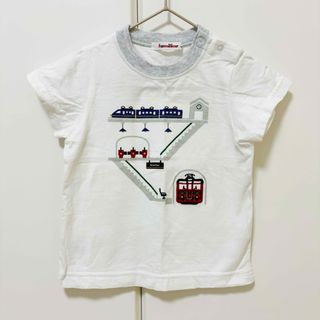 ファミリア(familiar)のfamiliar ファミリア 電車柄 半袖 Tシャツ 90(Tシャツ/カットソー)