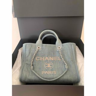 CHANEL - CHANEL ドーヴィル トートバッグ　ショッピングバッグ　デニム