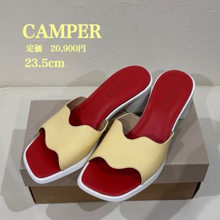 CAMPER - 新品【CAMPER】カンペール　牛革　メダサンダル　23.5cm レモンイエロー