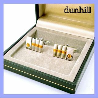 ダンヒル(Dunhill)のダンヒル カフス シルバー ゴールド 箱付(カフリンクス)