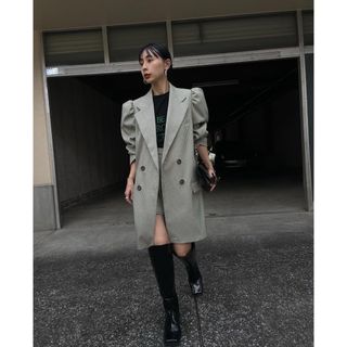 アメリヴィンテージ(Ameri VINTAGE)のcheck jacket mini dress(テーラードジャケット)