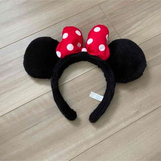 ディズニー(Disney)のディズニー ミニー カチューシャ 被り物(キャラクターグッズ)