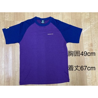 デサント　メンズMサイズ　紫色系✖️紺色(Tシャツ/カットソー(半袖/袖なし))