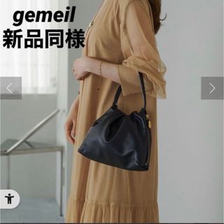 gemeil ジェムイル russet  レザーワンハンドルバッグ ブラック