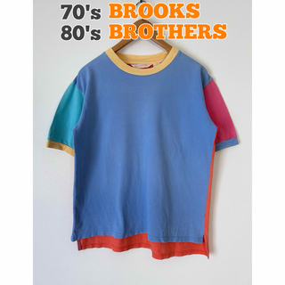 Brooks Brothers - BROOKS BROTHERS Tシャツ　鹿の子Tシャツ　クレイジーパターン