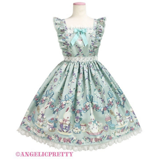 アンジェリックプリティー(Angelic Pretty)のFlower Garden Teatimeジャンパースカート(ひざ丈ワンピース)