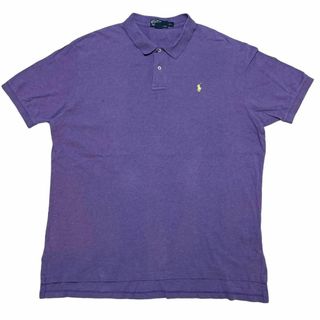 ポロラルフローレン(POLO RALPH LAUREN)のポロラルフローレン 半袖ポロシャツ パープル ポニー刺繍 夏物古着 h94①(ポロシャツ)