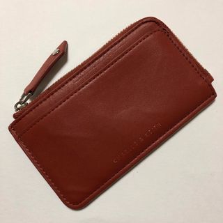 チャールズアンドキース(Charles and Keith)のチャールズ＆キース　フラグメントケース　オレンジ　ミニ財布(財布)