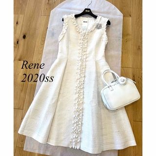 René - Rene♡ 2020年 フロントジップホワイトワンピース