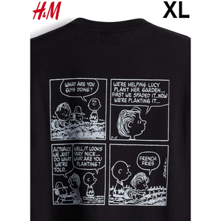 エイチアンドエム(H&M)の新品 H&M スヌーピー Tシャツ ディズニー スタバ XL(Tシャツ/カットソー(半袖/袖なし))