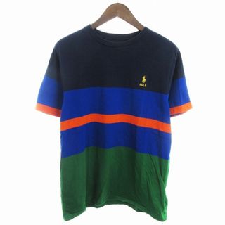 ポロラルフローレン(POLO RALPH LAUREN)のポロ ラルフローレン Tシャツ 半袖 カラーブロック 青 緑 オレンジ XL(Tシャツ/カットソー(半袖/袖なし))