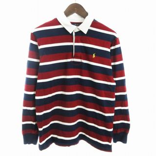 ポロラルフローレン(POLO RALPH LAUREN)のポロ ラルフローレン ラガーシャツ ロンT 長袖 ボーダー ポニー 紺 XL(Tシャツ/カットソー(七分/長袖))