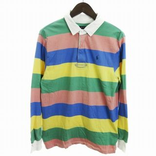 ポロラルフローレン(POLO RALPH LAUREN)のポロ ラルフローレン ラガーシャツ 長袖 ボーダー 刺しゅう マルチカラーXL(Tシャツ/カットソー(七分/長袖))