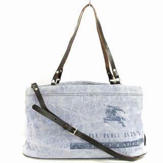 BURBERRY BLUE LABEL - バーバリーブルーレーベル 2WAY ショルダーバッグ トート キャンバス 青