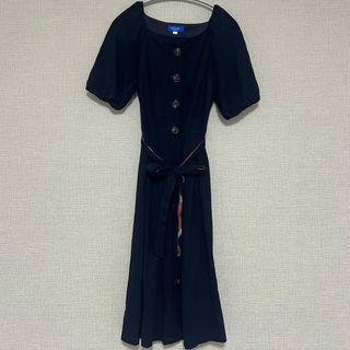 BLUE LABEL CRESTBRIDGE - 美品 ブルーレーベル/Blue Label 無地 ワンピース 36 約3万円